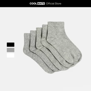 [MUA 2 GIẢM 5%]Combo Pack 5 Đôi Tất Vớ cổ trung Coolmate Basics Coolmate
