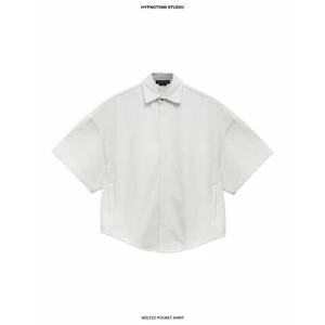 HYPNOTISM | WELTED POCKET SHIRT - Áo sơ mi kaki form boxy có túio