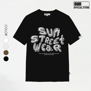 Áo Phông Local Brand Nam Nữ Unisex SUN Cổ Tròn Tay Ngắn Oversize 100% Cotton Áo Thun Nam Nữ Mã SUN32