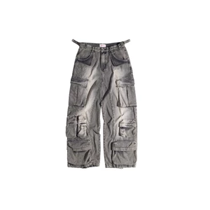 Quần Jeans ống rộng túi hộp SLY Cargo Desert