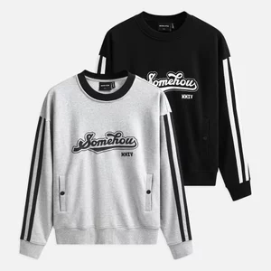 Áo Nỉ Nam Vintage Athletic Snap, Chất Vải Nỉ Cotton Thoải Mái, SW0008,SOME HOW STORE