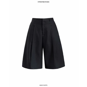 HYPNOTISM | “BAGGY SHORTS” - Quần lửng xếp ly sườn ống rộng xoè nhẹ phong cách streetwear cá tính