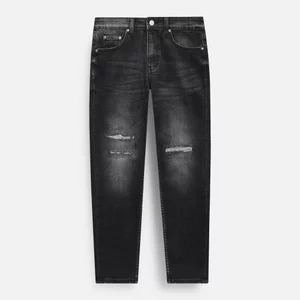 Quần Jean Nam Slim Knee Sewing Black, Chất Vải Jean Cotton Thoải Mái, QJ0100,SOME HOW STORE