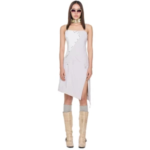 Đầm dây ngắn nữ thiết kế kẻ sọc - BEUTER Stripe Mini Dress Pink Gray