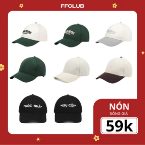 [ Outlet THANH LÍ XẢ KHO ] NÓN FF MIX - form mềm thời trang, nón lưỡi trai nam nữ