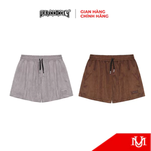 Quần Short Unisex URBAN MONKEY Basic Suede Form Regular Nam Nữ Da Lộn 2 Phối Màu Local Brand