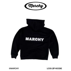MARCHY - Lock Zip Hoodie - Áo khoác dây kéo khóa gài cổ