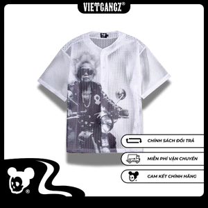 【Chính Hãng】Áo Jersey Lưới Granny Rider Vietgangz - Chất Liệu Lưới Cao Cấp - Streetwear Nam Nữ