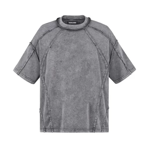 Áo thun washed rã rập - Ivankov Scar Light Grey Washed T-shirt