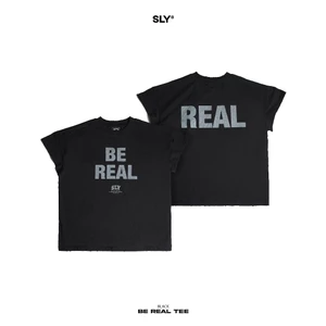 Áo thun SLY Oversize BE REAL màu Đen