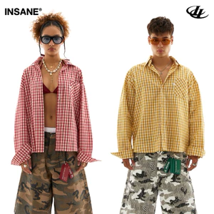 Áo Sơ Mi Tay Dài InsaneClo BACKTALK SHIRT Form Boxy Unisex Vải Sơ Mi Nhập