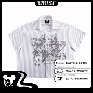 [Chính Hãng] Lost In Cubicle Shirt Vietgangz - Form Boxy - Hình In Lụa Thủ Công Tỉ Mỉ