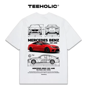 Áo Thun Nam Nữ TEEHOLIC Cotton Cao Cấp Xe Hơi Mercedes Phong Cách Retro Y2K - THSI105