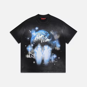 Áo thun NEEDS OF WISDOM Arrival Washed Tee - Black - Local Brand Chính Hãng