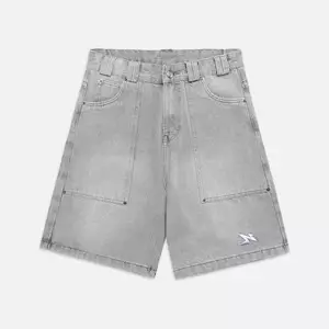 Quần NEEDS OF WISDOM Wide Fit Denim Shorts - Washed Grey - Local Brand Chính Hãng