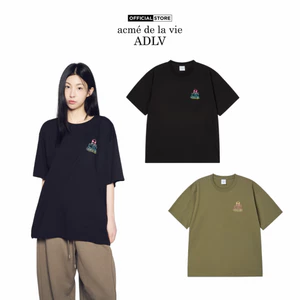 Áo Thun ADLV Gradation Alien dáng oversized màu đen/xanh olive - Hàng chính hãng