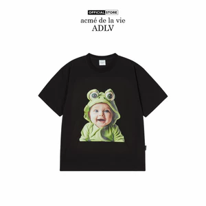 Áo Thun ADLV Baby Face Frog Baby Sleeve Đen (Overseas & Domestic Exclusive) - Hàng chính hãng