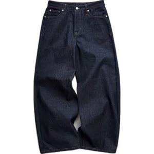 Quần Jean Deep Blue Raw Indigo denim pants form baggy chất denim 13oz