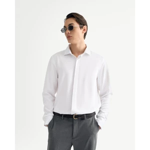 Áo Sơ Mi Nam Tay Dài Trơn Form Fitted - Routine 10S25SHL004