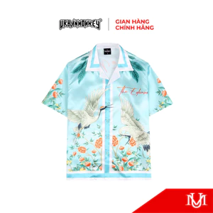 Áo Sơ Mi URBAN MONKEY EDENSEE CRANE Satin Form Oversize Nam Nữ Local Brand Chính Hãng