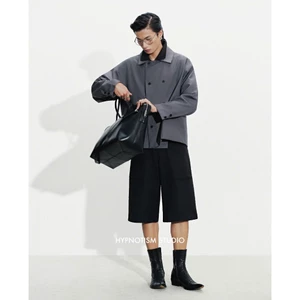 HYPNOTISM | BERMUDA FLAP SHORTS - Quần short kaki dày dặn, đứng form, unisex