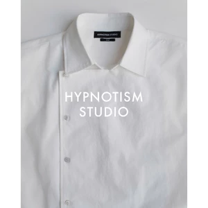 HYPNOTISM | "SLANT SHIRT" - Áo Sơ Mi Tay Ngắn Thiết Kế Tà Đắp Nút Lệch Tối Giản Form Boxy