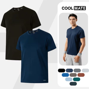 [GIÁ TỐT TRÊN LIVE]Combo 2 Áo thun nam thể thao tập Gym, Tennis, Pickleball Coolmate Basics thoải mái, thấm hút tốt