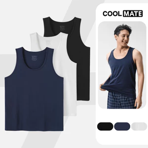 Combo Pack 3 Áo ba lỗ mặc nhà thoải mái, nhẹ, thấm hút tốt  Coolmate