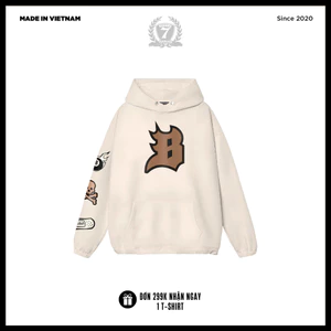 Áo Hoodie Nỉ Bông Khóa Kéo Unisex Banawa - Hoodie Bold Kid | Local Brand Chính Hãng
