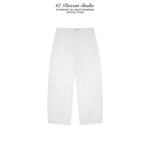 Quần Ống Đứng Dài Chất Liệu Kaki 67PERCENT/67% - REGULAR S-BEND PANTS