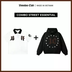 [COMBO TIẾT KIỆM] Banawa Combo 2 Áo Hoodie Áo Polo Chất Liệu Cotton Champion Unisex