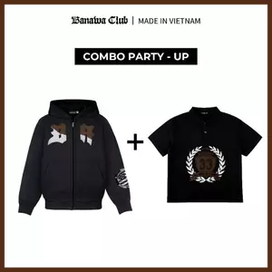[COMBO TIẾT KIỆM] Banawa Combo 2 Áo Hoodie Zip Áo Polo Chất Liệu Cotton Fearless Monogram Academy ComboUnisex