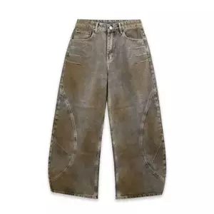 QUÂN SWE ARC WIDE JEANS - MUD FADE