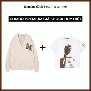 [COMBO TIẾT KIỆM] Banawa Combo 2 Áo Cardigan Áo T-shirt Chất Liệu Cotton Uncover Love Dealer Combo Unisex