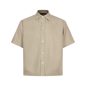 OUTBREAK - ÁO SƠMI NGẮN CARO XẾP LY “BASIC CARO SHIRT”