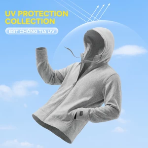 [GIÁ TỐT TRÊN LIVE]Áo chống nắng Knit chống nhăn, vải mềm mịn thấm hút thoáng khí chống UV, áo khoác tránh nắng Coolmate