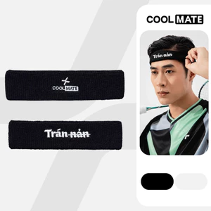 [MUA 2 GIẢM 5%]Băng đô thể thao chặn mồ hôi Headband thêu Trán nản mềm mại thấm hút Coolmate