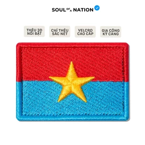 Patch Thêu 3D CỜ GIẢI PHÓNG có miếng dán velcro cao cấp - SOUL OF A NATION