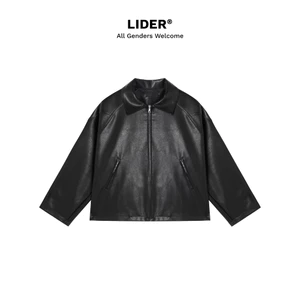 Áo Khoác Da Bomber Unisex LIDER LINGER LEATHER JACKET