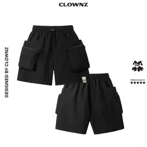 Quần đùi short basic 2 lớp Clownz Loudzone Parachute local brand unisex túi hộp nam nữ thể thao form rộng