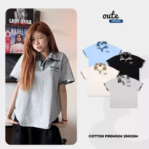 Áo Polo Cổ Caro Outerity Outer Lab Form Boxy Nam Nữ - Unisex Local Brand