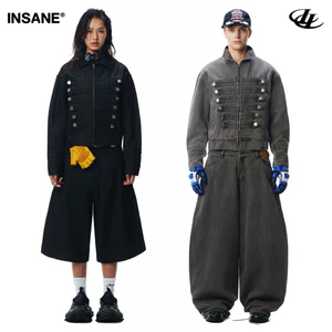Áo Khoác Denim InsaneClo ROYAL JACKET Form Boxy Unisex Chất Liệu Denim