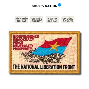 Patch Thêu ĐỘC LẬP - thêu satin có miếng dán velcro cao cấp - SOUL OF A NATION