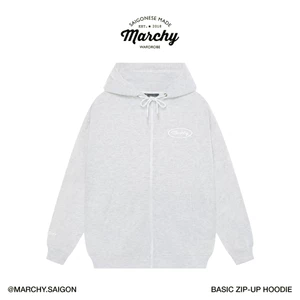 MARCHY - Basic Zip-up Hoodie - Áo khoác dây kéo