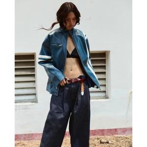 Áo Khoác Da Biker Dáng Dài Cổ Gài 67PERCENT/67% - MOVISTA JACKET