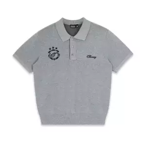 ÁO SWE KNIT POLO - GRAY