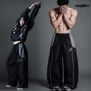 Quần Dài Degrey màu ĐEN XÁM Long Pants Poly in Logo - PAPOLYXAM