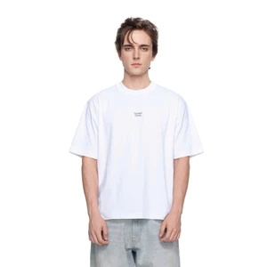 Eleven - Áo Thun Oversize Unisex In Number Eleven Dọc | Màu Trắng