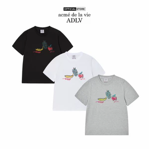 Áo thun ADLV JMB WOMAN FRUIT dáng Classic màu Đen/Muối tiêu/Trắng - Hàng chính hãng