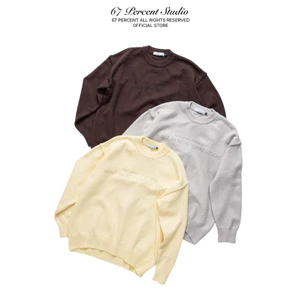 Áo Len Dài Tay In Chữ 4 Màu 67PERCENT / 67% - AUTUMNE SWEATER